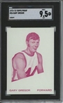 1972 Topps #36 Gary Gregor 9 card progressive proof.